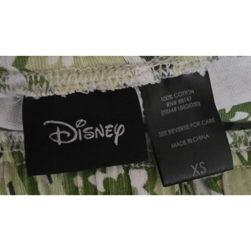 Disney Lilo and Stitch Drawstring Waist Pajama Lounge Pants Womens Size XS Green - Picture 4 of 6
